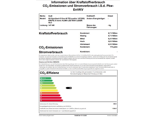 Q3  S line 40 TDI quattro 147(200) kW(PS)