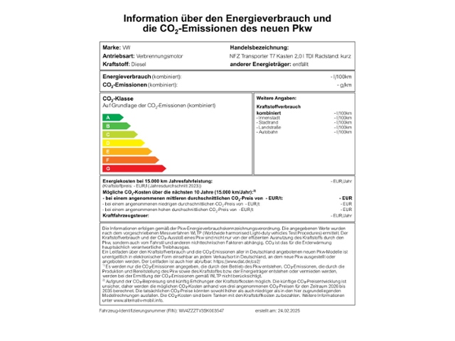 Transporter T7 Kasten 2,0 TDI AHK 2.0 TDI 110 kW