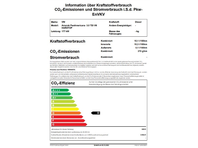 Amarok PanAmericana  3,0 TDI Automatik AHK Stand