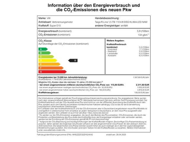 Taigo R-Line 1,5 TSI 110 kW DSG KLIMA LED NAVI