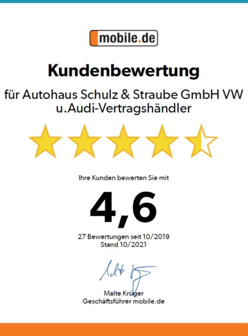 Autohaus Schulz & Straube Auszeichnungen