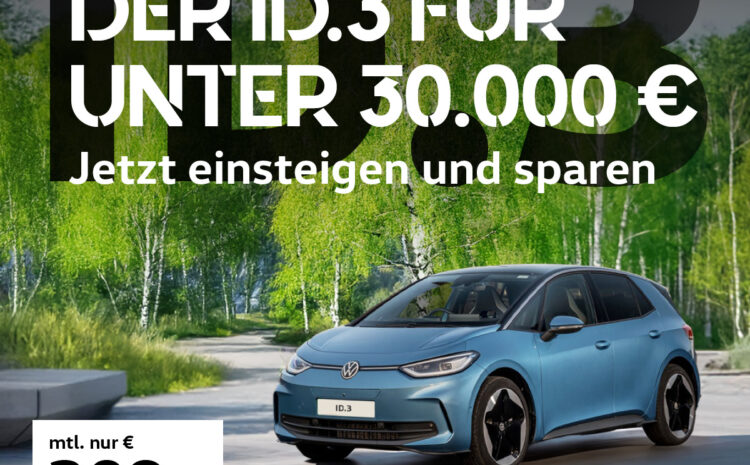  Der ID.3 mit Kaufprämie