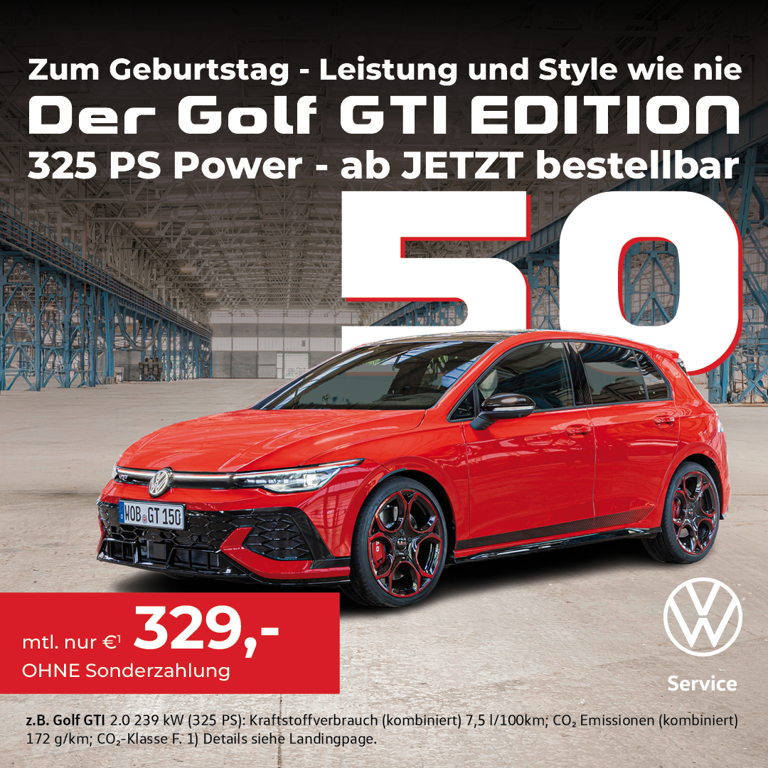 Beitrag VW Golf GTI Edition 50