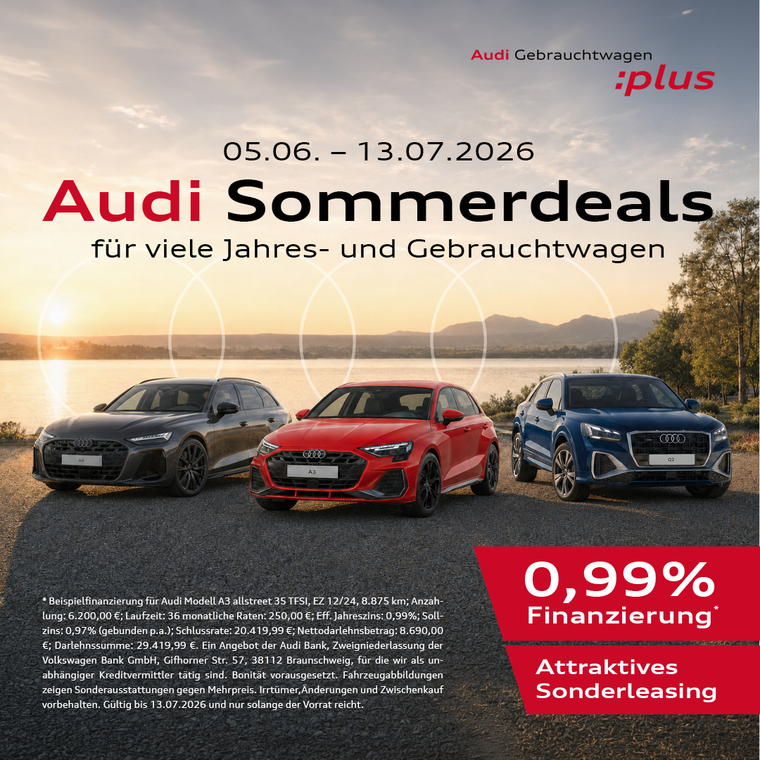 Audi Sommerdeals