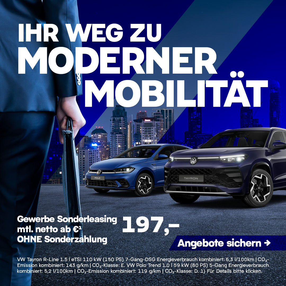 VW Gewerbe Sonderleasing