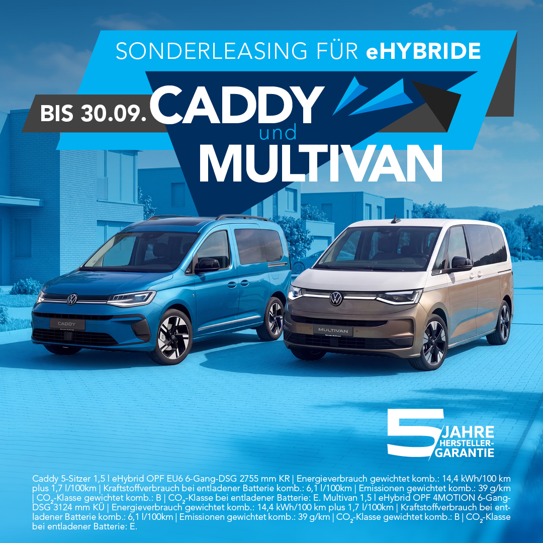 VW Caddy und Multivan eHybrid