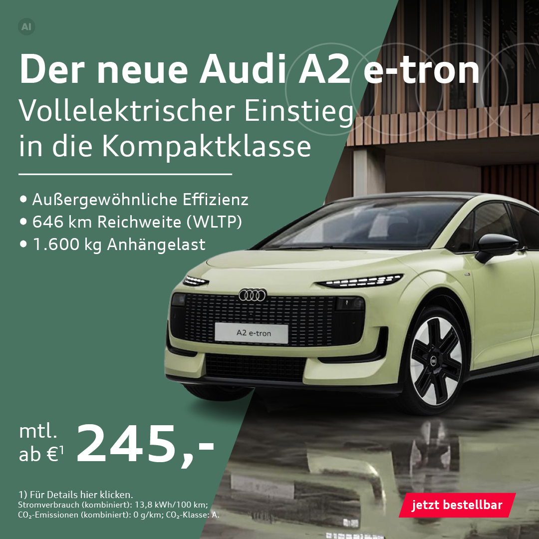BEITRAGSBILD DER NEUE AUDI A2 e-tron